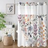 Shellspace No Hook 3 in 1 Shower Curtain with Snap