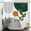 ZJRBJB Mid Century Boho Modern Shower Curtain for Bathroom Abstract