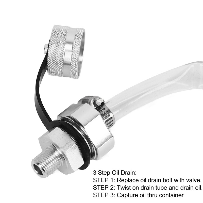 Oil Drain Valve Metal M12‑1.25 Quick Twist Oil Drain Valve