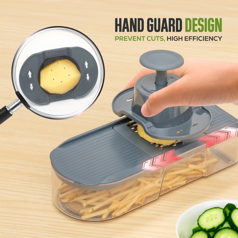 Vacream Heavy Duty 6-in-1 Vegetable Chopper & Mandoline Slicer |