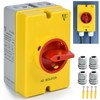 AC Disconnect Switch 20Amp 4-Pole Isolator Switch 690V AC 2-Positions