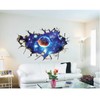 OCXEQJX 3D Blue Out of Space Milky Way Wall Decals