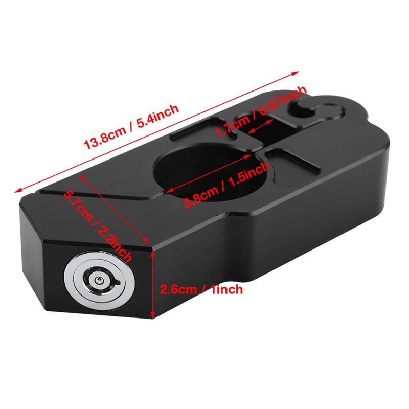 Brake Lever Lock, Rustproof Motorcycle Grip Lock Safety Lock for