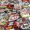 Unbranded 120Pcs JDM Brand Logo Themed Waterproof Stickers Pack Car