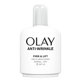 Olay Anti-Wrinkle Firm & Lift Face And Neck Lotion With SPF15, Helps Visibly Reduce Fine Lines & Wrinkles And Protects Against Premature Signs Of Ageing,100ml