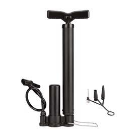 Witheeyou Bike Pump, Bicycle Tire Inflator Portable, Bike Floor Pump with Needle, Bicycle Air Pump for Presta and Schrader Valve, 160Psi