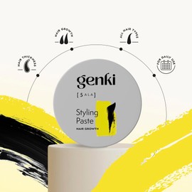 Genki Haircare Hair Growth Styling Paste mit 5-ALA Pflege und Styling in Einem Stärkt nachweislich das Haarwachstum Haarwachs Haarstyling