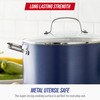 Blue Diamond 8QT Nonstick Stockpot with Glass Lid, PFAS-Free Ceramic,