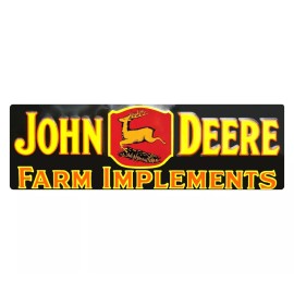 Vintage John Deere Farm Implements - Vintage  1930's Historic Emblem Sticker Decal - 6.50" in x 20.46" in