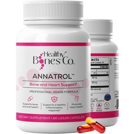 Annatrol Bone Support, Annatto Tocotrienols & Geranylgeraniol (GG) Vitamin E Supplement, with 300mg Tocotrienols Vitamin E (DeltaGold Delta + Gamma) & 300mg GG-Gold to Help Promote Bone & Heart Health