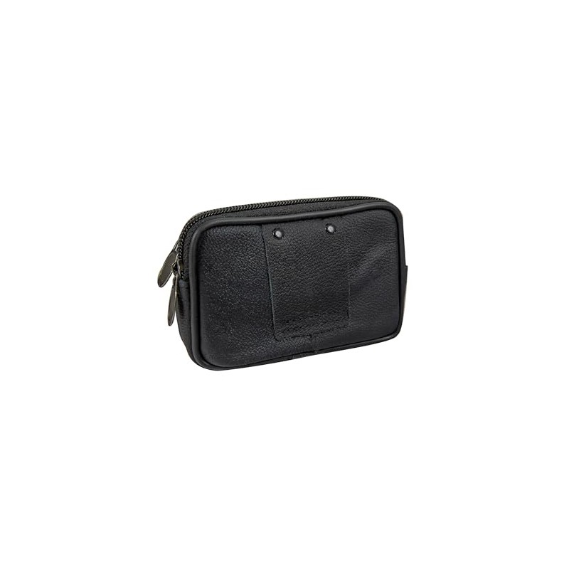 Leather Belt Bag, black, Belt bag