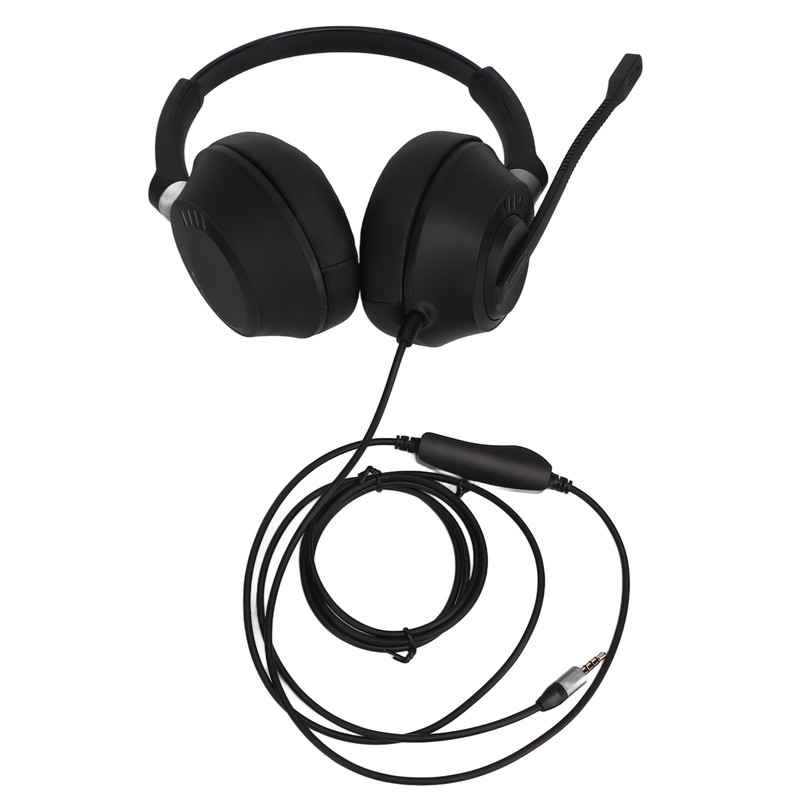 Binaural Customer Service Headset ENC Noise Reduction 3.5mm Communication Headset