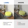 LANMU Silicone Smiley Face Sponge Holder for Kitchen Sink, Sink