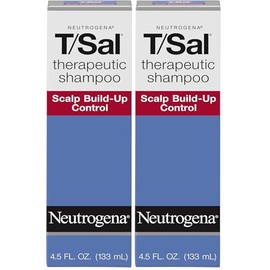 Neutrogena T/Sal Champú terapéutico para control de la acumulación del cuero cabelludo con ácido salicílico, tratamiento del cuero cabelludo para la c