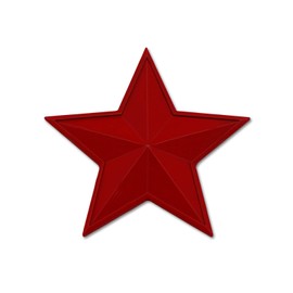 1Pc Star Stickers Car Stickers Metal Stars Stickers Car Decals Star Sticker Car Emblem 1.5" Large Star Stickers for Cars Truck Bumper Stickers (Red)