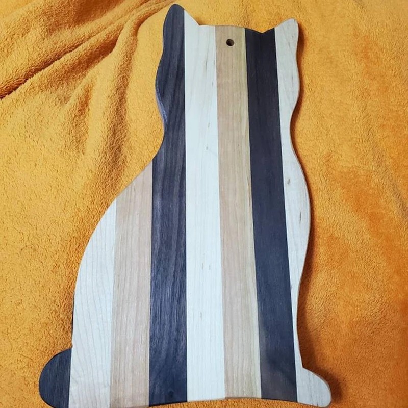 Cat Shaped Cutting Board Wooden Kitchen Chopping Board Cute Cheese