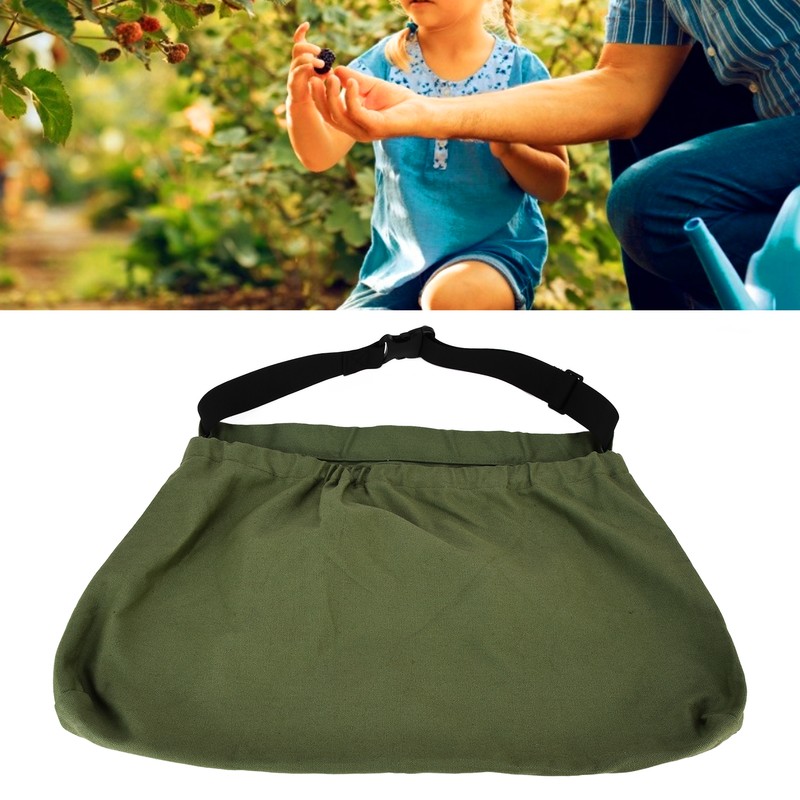 Fruit Picking Bag Adjustable Oxford Cloth Waist Hanging Tool Bag