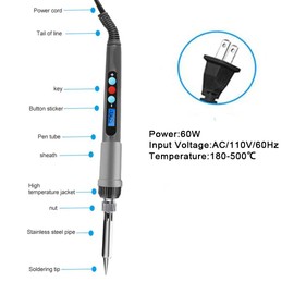 3DTOOLS 3D Printer Smoothing Tool Kit,3D Printing Modify Finishing Smoothing Solding Welding Iron Tool Cleaning Needle Soldering Iron with 8Pcs Brass Trimming