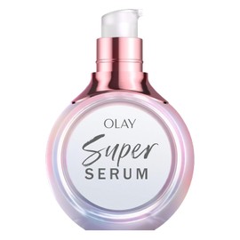 Olay Super Serum Tamaño de prueba – Niacinamida, Vitamina C y E, péptido de colágeno, AHA – Beneficios para el cuidado de la piel 5 en 1 – Brillo saludable, iluminador, hidratante, suavizante