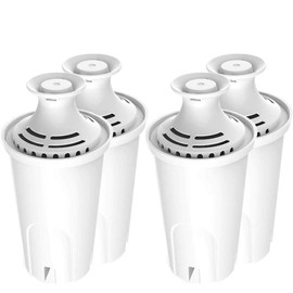 Replacement for Brita® Filter, Brita® Standard Water Filter，Pitcher Water Filter Compatible with Classic OB03, Mavea 107007, and More, NSF Certified 1 Year Filter Supply, 4 Packs