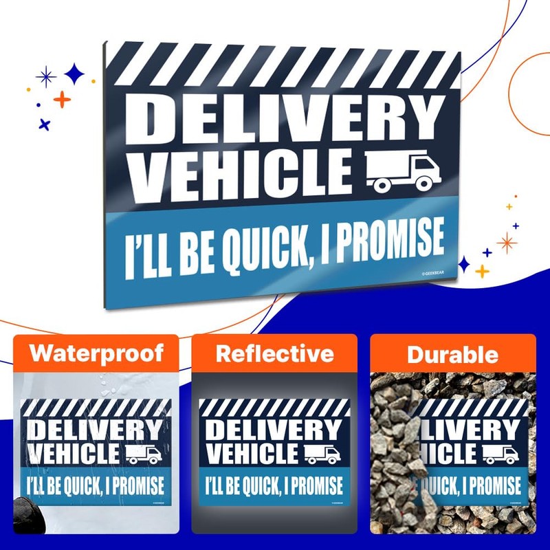 GEEKBEAR - Imán de vehículo de entrega (juego de 3)