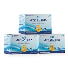 Yonsei Life Health 연세생활건강 연세 알부민 골드 플러스 3박스 (3개월분) Yonsei Health Care Yonsei Albumin Gold Plus 3 Boxes (3-Month Supply)