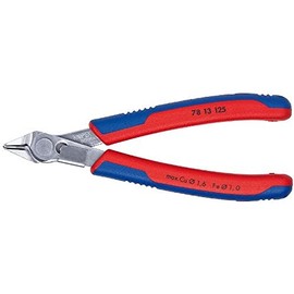 KNIPEX - 78 13 125 Tools - Electronics Super-Knips, INOX Steel, Multi-Component (7813125), 5-Inch with Lead Catcher