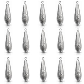 MLYLM Teardrop Drop Shot Sinkers, Lead Fishing Weights, Bass Catfish Surf