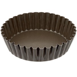 Gobel 5 7/8" x 1 1/2 Fluted Non-Stick Deep Tart / Quiche Pan w/ Removable Bottom - Lot of 1