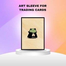 Trading Card Sleeves – 100 Count – Smooth Matte Art Back & Clear Front (66 x 92 mm) – Fits Standard Cards, MTG, Sports & Collector Decks - Sir Croakula