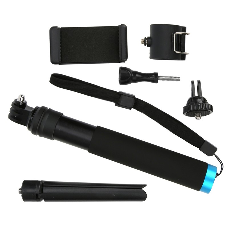 TELESIN Selfie Stick Telescopic Link Mini Tripod Mobile Phone Clip