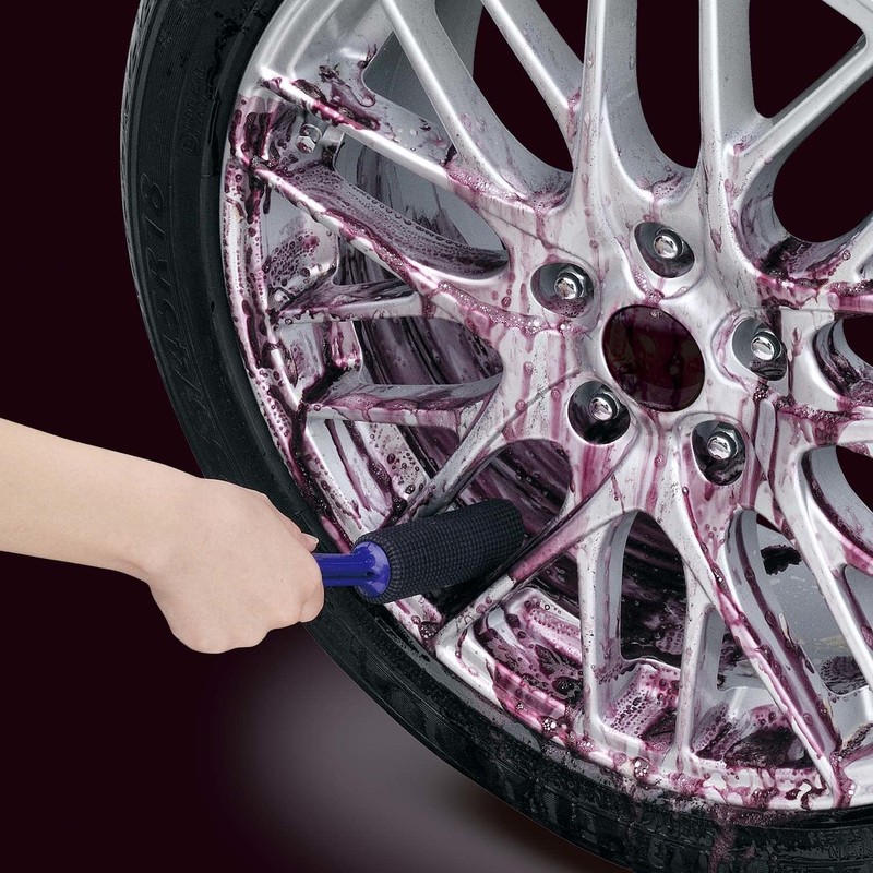 Carmate C163 Car Wheel Cleaning Sponge, Ultra Fine Microfiber, Purple