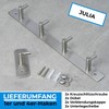 Stahlia Julia Coat Hook Rack Brushed Stainless Steel Coat Rack