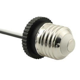 SQXBK 5PCS 35cm/13.78inch E26 Socket Adapter Base Male Screw in Light Bulb Socket Pigtail E26 Sockets to Downlight Ceiling Light Bulb Adapter Convert with Male and Female Terminals Set