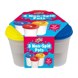 Galt Toys, 3 Non-Spill Pots, Paint Pots for Kids, Ages 3 Years Plus