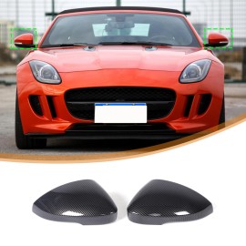 car-king888 ABS Carbon Car Rearview Mirror Cover Side Mirror Caps For Jaguar F-TYPE 2013-24