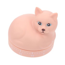 iplusmile 1Pc Adorable Cartoon Cat Countdown Timer Mechanical Wind Up Kitchen Timer for Cooking Baking Management for Elders Creative Design Safe Material