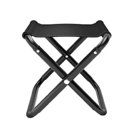 SLTG2020 Portable Folding Camping Stool, Lightweight Aluminum Frame, Black Oxford Fabric, 10.2 x 10.2 x 11 inches