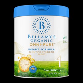 Bellamy’s Organic Omni-Pure Step 1 Infant Formula 800g