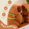 PUPUPANDA Capybara Stuffed Animals Plushies,Adorable Capybara Plush Toy with Removable