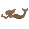 Morning View Wooden Mermaid Wall Decor Nautical Hanging Plaque Sign