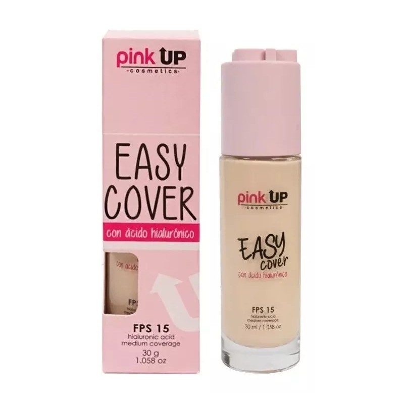 Pink Up Maquillaje Easy Cover + Polvo Matificante + Primer