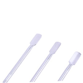 FOMIYES 3pcs Stainless Steel Nail Cuticle Remover Tool Kit Dual-end Pusher Spoon for Manicure Pedicure Care for Nail Art Application Professional Personal Use