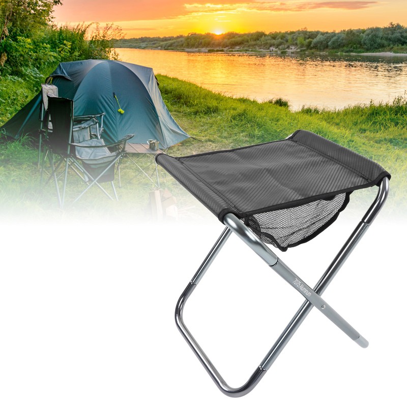 Outdoor Portable Folding Stool Aluminium Alloy Train Painting Camping Folding