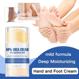 2pcs New 60% Urea Cream And 2% Salicylic Acid Foot Cream, Moisturizing Foot Cream, Can Be Used For Elbows, Knees, And Heels. Suitable For Both Men And Women.
