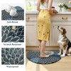 KIMODE Half Circle Kitchen Mats for Floor Cushioned Anti Fatigue,Semi