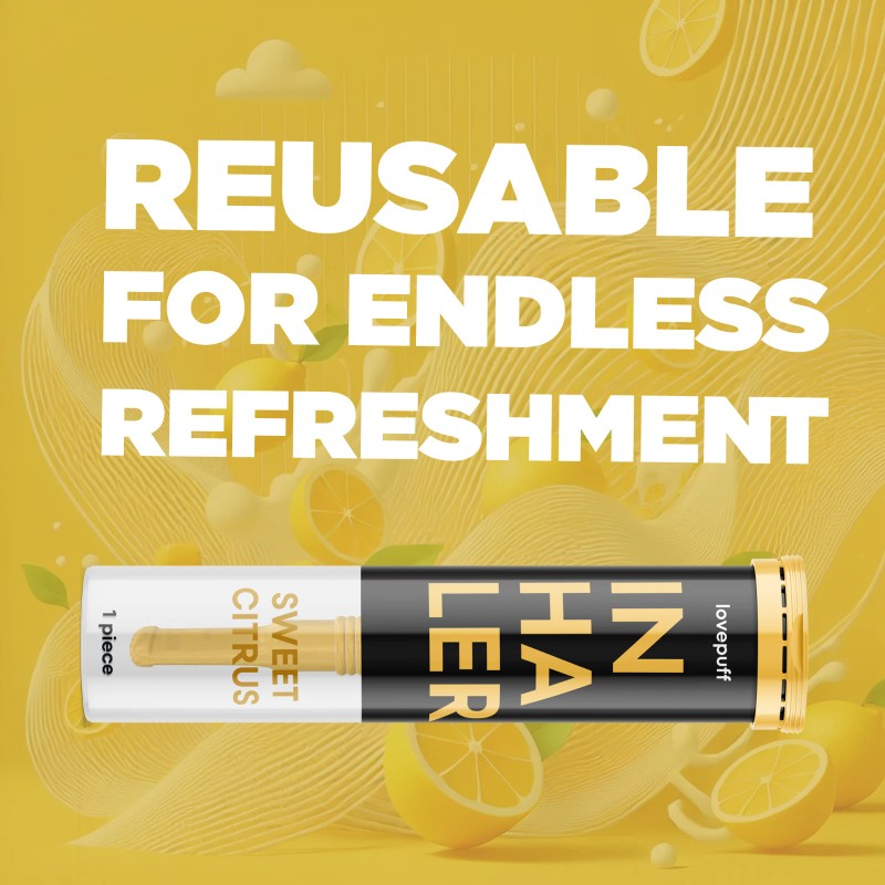 LovePuff 4 PACK Natural Habit Replacement ICY MINT and CITRUS