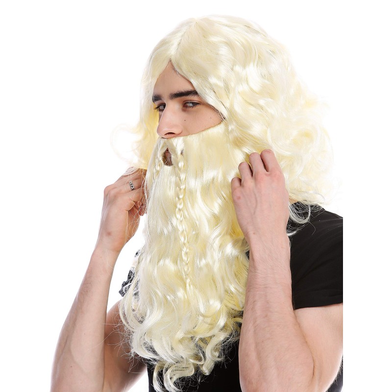 WIG ME UP - 90760-A+B-ZA615 Wig & Beard Braided Men's