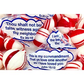 Scripture Candy, Old-Fashioned Hard Peppermint 6 Ounce Bag, 30 Pieces