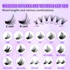 DIY Eyelash Extensions Set, Individual Cluster Lashes, Natural Cluster Eyelashes,